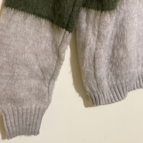 BP Oversized Brushed Pullover Sweater In Blue Trixie Multi Stripe Size S NWT - Picture 6 of 12